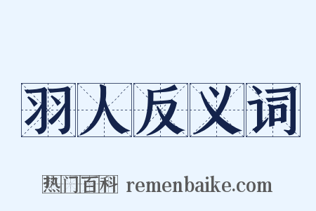 羽人反义词是什么意思的图片